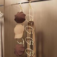 Práctico organizador de sombreros con ventosa de hierro, apilable, sin perforaciones, soporte de exhibición para sombreros, estante de almacenamiento para sombreros que ahorra espacio para el hogar - details 1