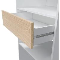 Armario Vestidor Reversible 4 Baldosas y Cajón Acabado en Blanco Artik y Roble - details 4