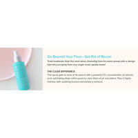 CLEAR Acne Body Spray fights acne in hard to reach areas and absorbs quickly without drying skin.