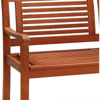 Banco de Jardín Madera FSC ®   Eucalipto Carga 320Kg 2 Plazas Terraza Balcón 120x60x90cm Resistente - details 5