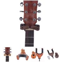Soporte de Guitarra de Madera con Bloqueo Automático Accesorio de Banderas de Instrumento de Cuerdas - details 2