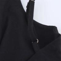Vestido Largo Sexy Negro con Decoración Hueca para Mujer con Temperamento, Verano 2025 - details 6