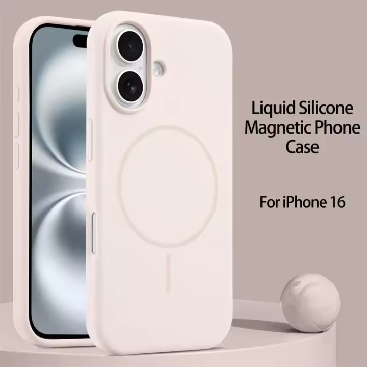 Funda de Silicona Líquida Magsafe para iPhone Protector de Carga Inalámbrica Magnético - 1