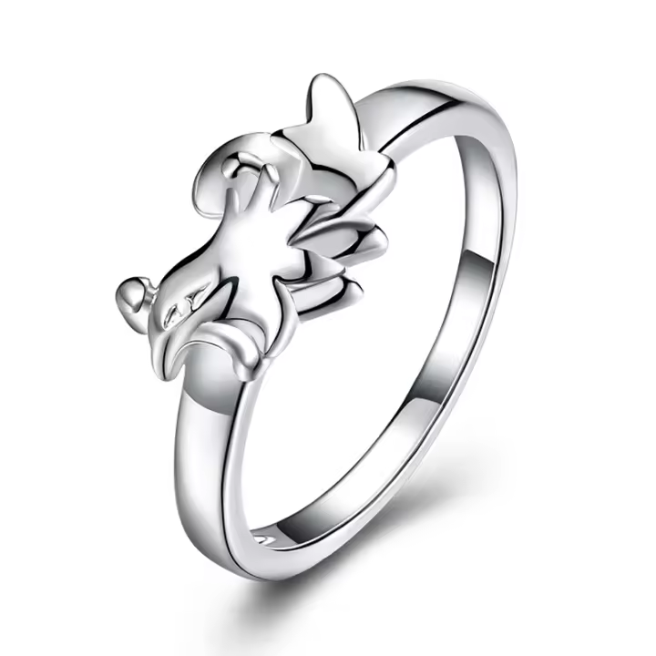 Anillo de gallo de plata de ley para mujeres y hombres joyería - 1