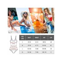 Traje de baño para mujer, bikini sexy, bikini brasileño de malla a rayas, conjunto de bikini para mujer, bañador de banda con escote en u - details 0