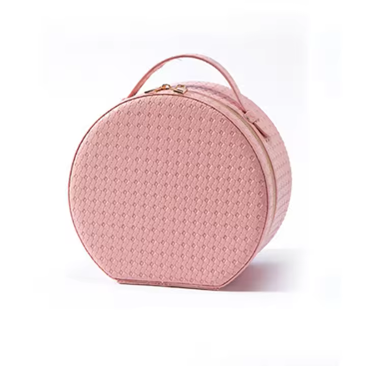Estuche de maquillaje portátil con luces, divisores ajustables, organizador de artículos de tocador de viaje de cuero PU, 3 modos de iluminación de Color, cierre de cremallera - 1
