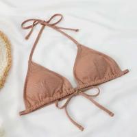 Conjunto sexy brillante, traje de baño triangular de dos piezas para mujer, bikini de verano, nuevo traje de playa, bikini push-pull - details 4