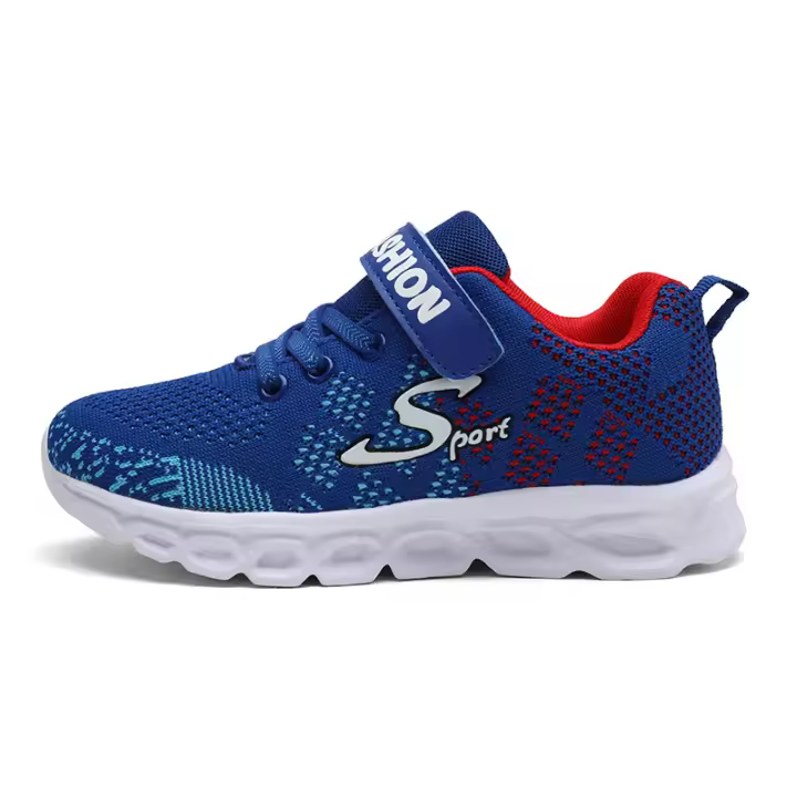 Zapatillas de Malla Transpirables de Verano Suela Suave para Niños Correr con Velcro - 1