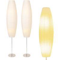 Lámpara de Pie Lianheng Estilo Japonés con Pantalla de Papel de Arroz Lámpara de Oficina y Dormitorio Pack de 2 Marrón - details 7