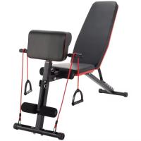 Banco de Mancuerna Plegable Inclinable Banco de Pesas Musculación Multifuncional para Entrenamiento Completo Máquina de Fitness Gimnasio Hogar - details 0