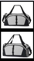 Bolsa de lona de viaje de 55L, bolsas de senderismo para exteriores, bolsa grande de fin de semana seca y húmeda, bolso de separación de corta distancia, mochila escolar versátil - details 11