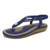 Cómodas sandalias de mujer, zapatillas planas premium, negras, talla 36-42 - details 2
