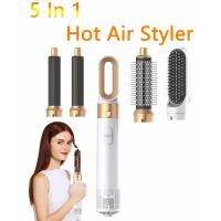 Estilizador de cabello profesional 5 en 1 Rizador de bajo ruido, alisado, secado de cabello, cepillos de aire caliente de 1000W - details 0