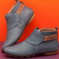 Botas cortas informales para mujer, botines planos a la moda - details 3