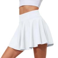 Verano Mujer Sprints tenis baile Fitness faldas cortas juvenil secado rápido sólido forro femenino cintura alta Mini faldas pantalones cortos - details 2