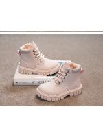 Botas Cortas De Cuero Para Niños Y Niñas Moda Comodidad Deportivas Casuales Antideslizantes Invierno Talla True Fit Para Edad 7-13 Unisex - details 14