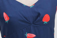 2025 Primavera/Verano nuevo vestido de fiesta para niñas con estampado azul claro fresco - details 10