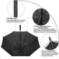 Paraguas de Golf abierto automático, paraguas de palo impermeables a prueba de viento con doble dosel extragrande de gran tamaño - details 122