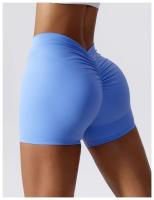 Pantalones cortos sin costuras para mujer ideal para el gimnasio y deportes al aire libre material de nylon transpirable y elástico con capucha tipo yoga y stretch aptos para primavera y verano - details 23