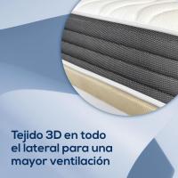 Colchón Viscoelástico de Bolsillo Reversible Dureza Media-Alta, Grosor 20cm, Antiácaros, Antibacteriano, Hipoalergénico 90x190 - details 7