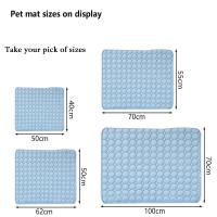 Almohadilla de hielo para mascotas, alfombrilla de refrigeración para perros pequeños y grandes, cama de verano para perros - details 1