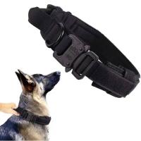 Collares tácticos con correa perro, Collar militar nailon ustable para perros medianos grandes, entrenamiento de pastor alemán y - details 8