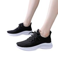 Zapatillas de malla para mujer, nuevas zapatillas casuales de verano con cordones tejidos - details 1