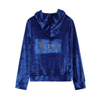 Conjunto de dos piezas de terciopelo coreano con diamantes para deportes y ocio, novedad de otoño e invierno, 2024 - details 15