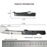 Cuchillo Plegable de Alta Dureza Cuchillo de Forja de Aleación de Aluminio para Supervivencia al Aire Libre Deportes y Exteriores - details 0