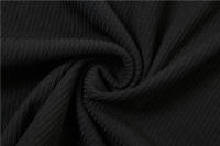 Camisola de cintura alta con cuello en U, corte ajustado de color liso para mujer, moda urbana - details 14