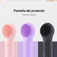 Cepillo de Limpieza Facial de Silicona Resistente al Agua Masajeador Ultrasónico de Belleza para Todos los Tipos de Piel Herramienta de Cuidado de la Piel Eléctrico Compressa Caliente - details 11