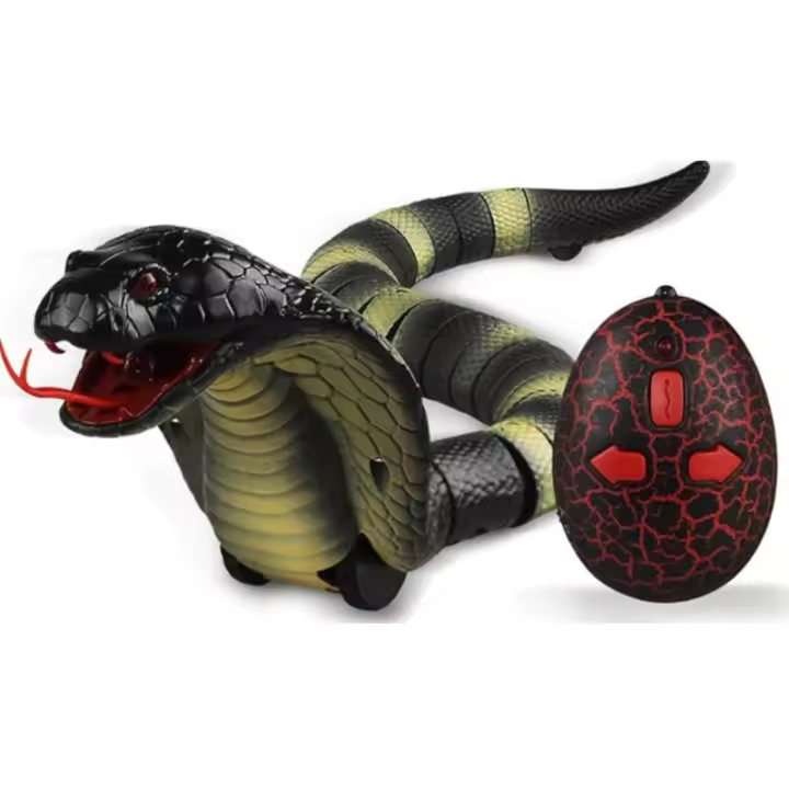 Serpiente de juguete realista con Control remoto, serpiente falsa, Animal RC, receptor infrarrojo de alta frecuencia, juguetes eléctricos - 1