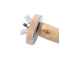 Bolas giratorias de madera, soporte interactivo para pájaros, cuidado de los dientes coloridos, pararrayos giratorio para loros, varilla de madera Natural - details 10
