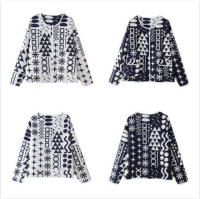 BUNO-Chaqueta de algodón reversible con estampado geométrico para mujer, chaqueta holgada de estilo callejero, informal, de un solo pecho, novedad de verano, 2025 - details 1
