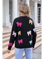 Suéter corto de punto para mujer, jersey de cuello redondo Kawaii, ropa informal ligera, tendencia de ventas - details 6