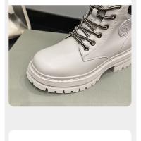 Botas de cuero de invierno de las mujeres, zapatos de algodón de alta calidad caliente, impermeable al aire libre gruesa suela botas de nieve, botas de tobillo de las mujeres - details 10