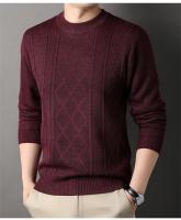 Hombre Color sólido 2024 nuevo Otoño Invierno cálido suéter de moda Casual y cómodo suéter suave - details 7