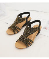 Zapatos bohemios de talla grande para mujer, zapatos de verano ligeros y sencillos para mujer, sandalias de tacón de cuña, zapatos de madre para mujer - details 12