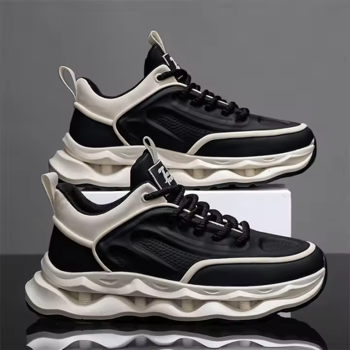 Nuevos zapatos de papá para correr informales, suela gruesa versátiles de invierno - 1