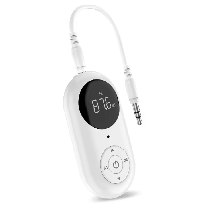 Adaptador de Audio inalámbrico 3 en 1, transmisor FM, modo de transmisor, pantalla Digital LED para altavoces de TV de coche, MP3, MP4, ordenador - 1