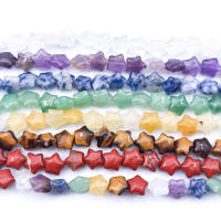 Piedra de cristal Natural en forma de estrella, 21 piezas, cuentas sueltas, piedras preciosas hechas a mano, accesorios para hacer joyas, 10mm - details 8