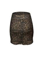 Media falda elegante de cintura elástica estilo Qianniao, Falda corta de cintura alta que abraza la cadera - details 16