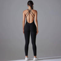Hamidou-body de Yoga elástico, ropa de gimnasio, ropa deportiva de realce, mono de entrenamiento sin espalda, conjunto de Yoga de alta elasticidad para gimnasio - details 15