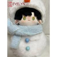 Evelyn-Muñeca de peluche de 20CM, mono cálido, sombrero, gorro, ropa de muñeco de nieve, traje Genshin Impact Love and Deepspace, regalo de Navidad - details 11