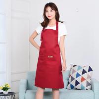 Delantal ajustable con pechera impermeable, resistente a las manchas, con dos bolsillos, para Chef de cocina, hornear, barbacoa, accesorios para equipos - details 11