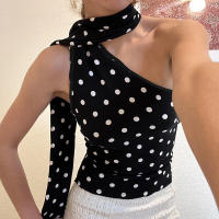 BUNO-Camisola de gasa para mujer, Top corto de leopardo Y2k, moda de verano, ropa de calle, camiseta sin mangas, Tops sexis sin mangas para mujer, chaleco con hombros descubiertos - details 7