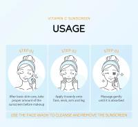 LAIKOU VC crema protectora solar Protector solar Facial Spf50 Gel loción de aislamiento crema blanqueadora cremas hidratante Facial 30g - details 11