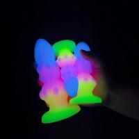 Leten consolador luminoso estimula el ano, vagina, tapón Anal, masturbador, dilatador Anal suave con ventosa, Juguetes sexuales para hombres - details 10