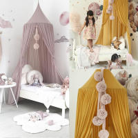 Red de Mosquitos Nórdica Nueva Estilo Princesa Chifón para Niños y Bebés Cortina de Cama de Poliéster/Algodón Normal Producto para Decoración y Iluminación - details 1