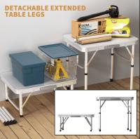 Mesa de Camping Plegable Portátil para Interiores/Exteriores Balcón, Mercado, Cocina - details 11